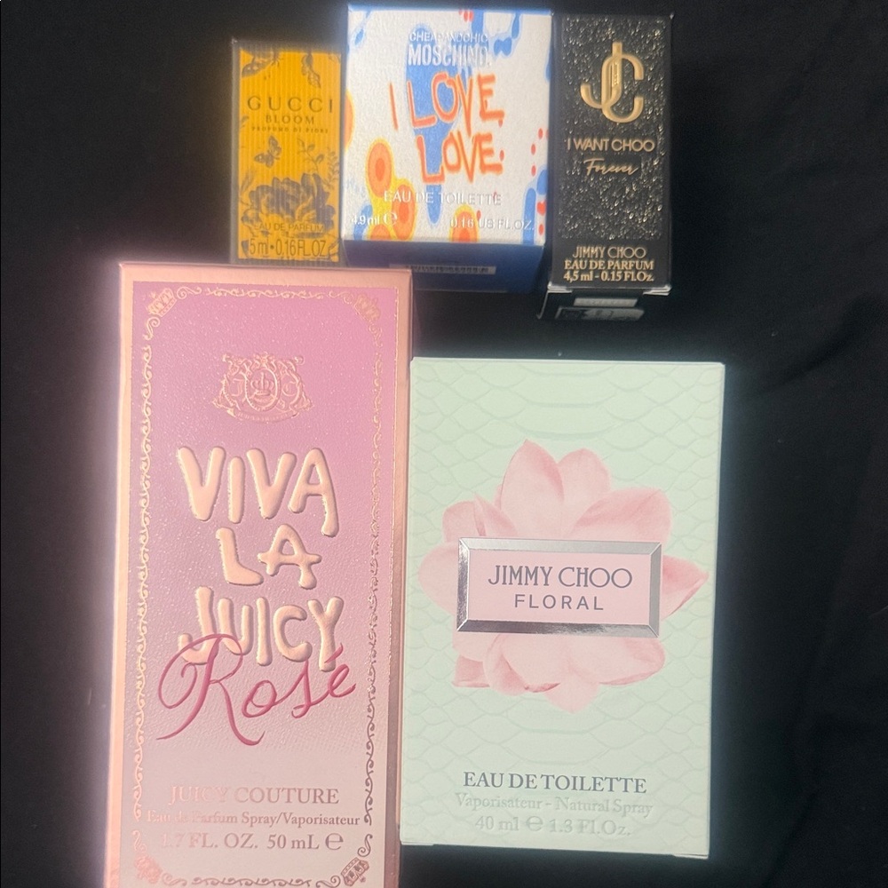 Empty perfume new boxes
